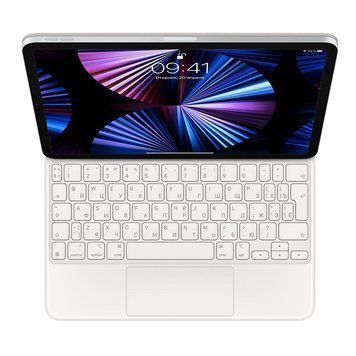 Чехол-клавиатура Apple Magic Keyboard White for iPad Air 4 10.9"/iPad Pro 11" (MJQJ3) MJQJ3 фото