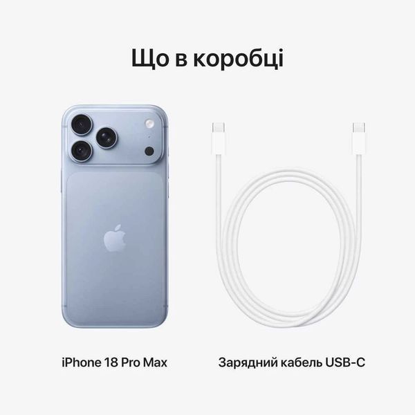 Apple iPhone 18 Pro Max 256GB Glacier (e-Sim) MJW74 фото