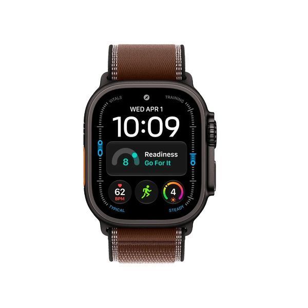 Apple Watch Ultra 4 GPS + LTE 49mm Black Titanium Case with Dark Umber Trail Loop - Small/Medium MJCT4+MKAA4 фото