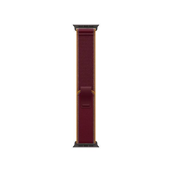 Apple Watch Ultra 4 GPS + LTE 49mm Black Titanium Case with Burgundy Trail Loop - Small/Medium MJC34 фото