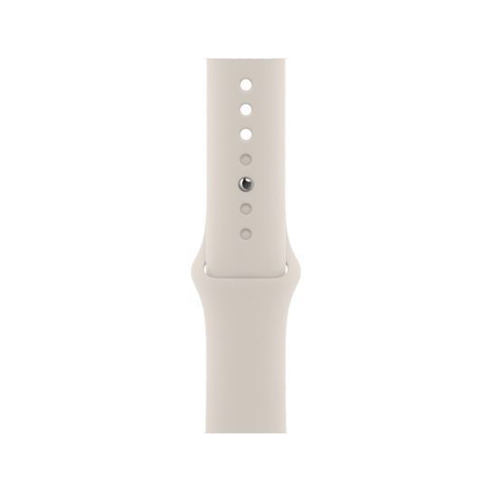 Apple Watch Series 7 45mm Starlight Aluminum Case With Starlight Sport Band  (MKN63) фото