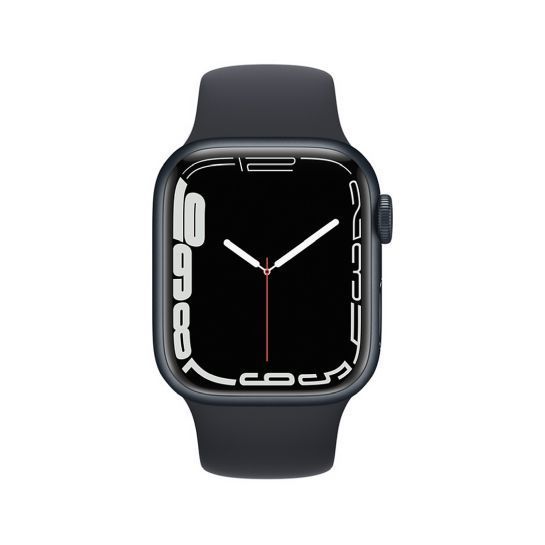 Apple Watch Series 7 41mm Midnight Aluminum Case with Midnight Sport Band  (MKMX3) фото
