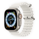 Apple Watch Ultra 49mm Titanium Case with White Ocean Band  (MNHF3) фото 2