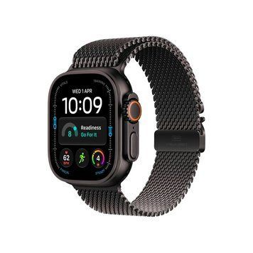 Apple Watch Ultra 4 GPS + LTE 49mm Black Titanium Case with Black Titanium Titanium Milanese Loop - Small MJAU4 фото