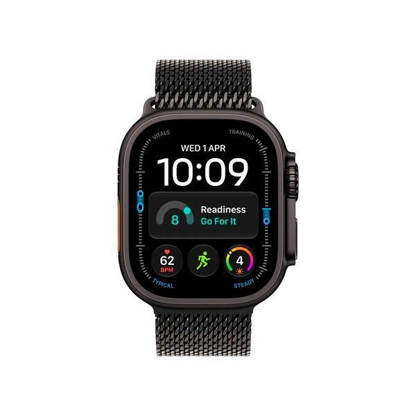 Apple Watch Ultra 4 GPS + LTE 49mm Black Titanium Case with Black Titanium Titanium Milanese Loop - Large MJAX4 фото