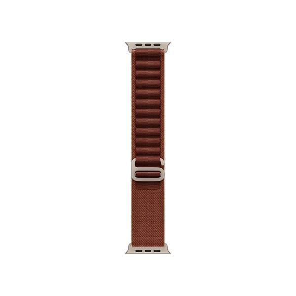 Apple Watch Ultra 4 GPS + LTE 49mm Natural Titanium Case with Burgundy Alpine Loop - Small MJCR4+MK7D4 фото