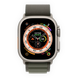 Apple Watch Ultra 49mm Titanium Case with Green Alpine Loop Large  (MQFP3) фото 2