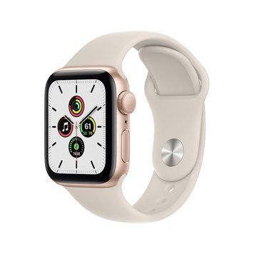 Apple Watch SE 40mm Gold Aluminium Case with Starlight Sport Band (MKQ03) 10102 фото