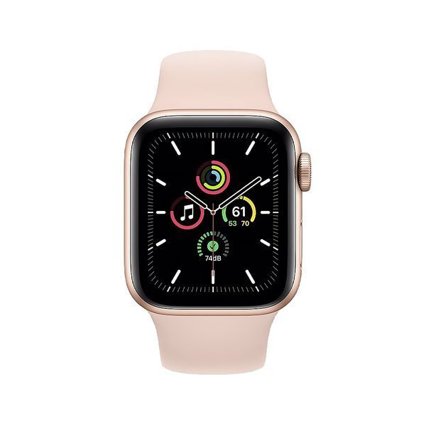 Apple Watch SE 40mm Gold Aluminum Case with Pink Sand Sport Band (MYDN2) 10104 фото