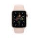 Apple Watch SE 40mm Gold Aluminum Case with Pink Sand Sport Band (MYDN2) 10104 фото 2