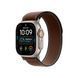 Apple Watch Ultra 4 GPS + LTE 49mm Natural Titanium Case with Dark Umber Trail Loop - Small/Medium MJCR4+MK8J4 фото 1