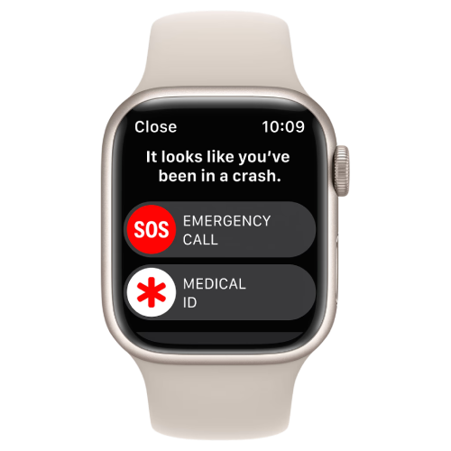 Apple Watch Series 8 41mm Starlight Aluminum Case with Starlight Sport Band (MNP63) фото