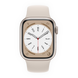 Apple Watch Series 8 41mm Starlight Aluminum Case with Starlight Sport Band (MNP63) фото 2