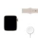 Apple Watch Series 8 41mm Starlight Aluminum Case with Starlight Sport Band (MNP63) фото 3