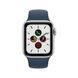 Apple Watch SE 44mm Silver Aluminium Case with Abyss Blue Sport Band (MKQ43) 10105 фото 2