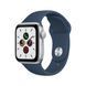Apple Watch SE 44mm Silver Aluminium Case with Abyss Blue Sport Band (MKQ43) 10105 фото 1