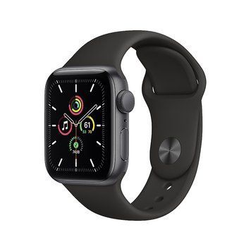 Apple Watch SE 44mm Space Grey Aluminium Case with Midnight Sport Band (MKQ63) 10106 фото