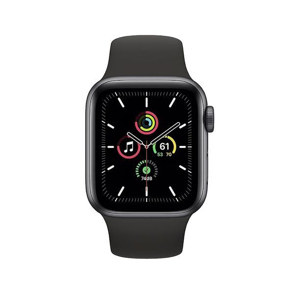 Apple Watch SE 44mm Space Grey Aluminium Case with Midnight Sport Band (MKQ63) 10106 фото