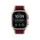 Apple Watch Ultra 4 GPS + LTE 49mm Natural Titanium Case with Burgundy Trail Loop - Small/Medium MJCR4+MK8G4 фото 2