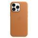 Чохол Apple Leather Case with MagSafe for iPhone 13 Pro Golden Brown 60064 фото