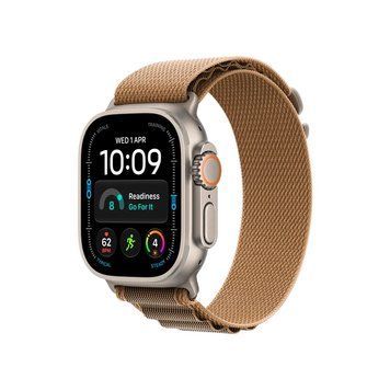 Apple Watch Ultra 4 GPS + LTE, 49mm Natural Titanium Case with Desert Alpine Loop - Large MJAG4 фото