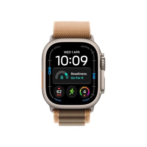 Apple Watch Ultra 4 GPS + LTE, 49mm Natural Titanium Case with Desert Alpine Loop - Large MJAG4 фото