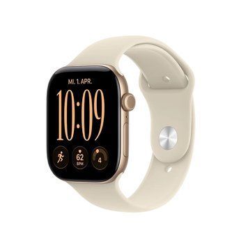 Смарт-годинник Apple Watch Series 12 GPS 42mm Light Gold Aluminum Case with Sand Sport Band M/L (MJEE4) MJEE4 фото