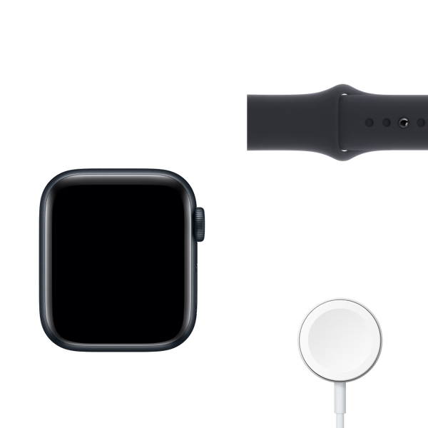 Apple Watch Series 8 41mm Midnight Aluminum Case with Midnight Sport Band (MNP53) фото