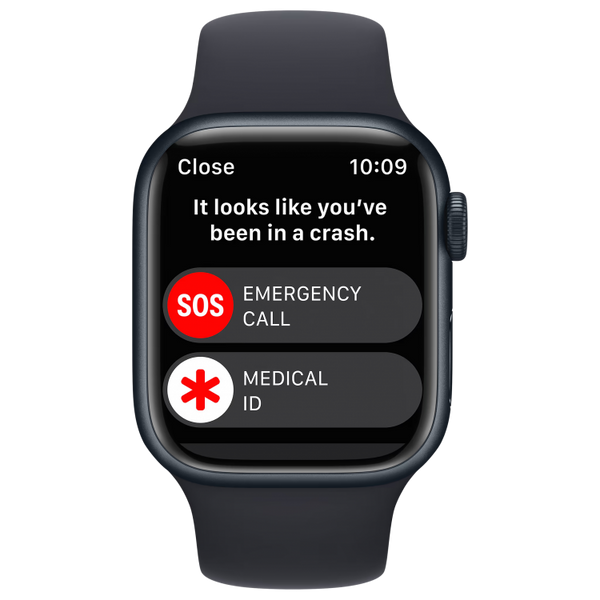 Apple Watch Series 8 41mm Midnight Aluminum Case with Midnight Sport Band (MNP53) фото