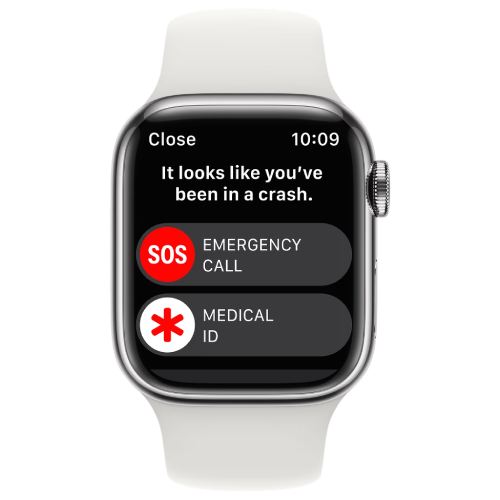 Apple Watch Series 8 45mm Silver Aluminum Case with White Sport Band (MP6N3) фото