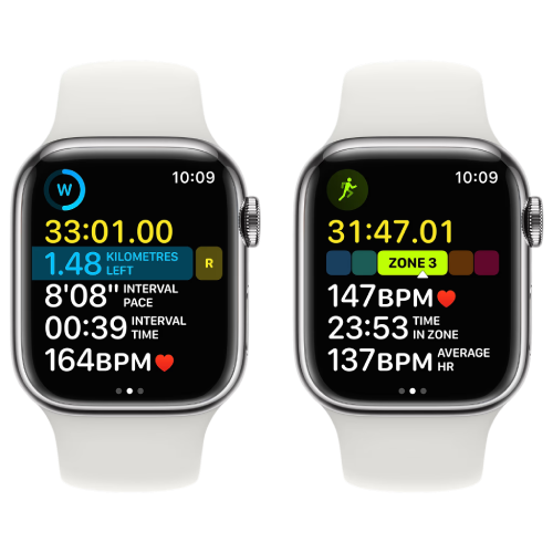 Apple Watch Series 8 45mm Silver Aluminum Case with White Sport Band (MP6N3) фото