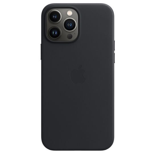 Чохол Apple Leather Case with MagSafe for iPhone 13 Pro Max Midnight 60001 фото