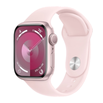 Apple Watch Series 9 41mm GPS Pink Aluminum Case with Light Pink Sport Band 88792 фото