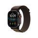 Apple Watch Ultra 4 GPS + LTE 49mm Black Titanium Case with Dark Olive Alpine Loop - Medium MJCT4+MKDX4 фото 1