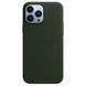 Чохол Apple Leather Case with MagSafe for iPhone 13 Pro Max Sequoia Green 60004 фото 4