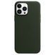 Чохол Apple Leather Case with MagSafe for iPhone 13 Pro Max Sequoia Green 60004 фото 2